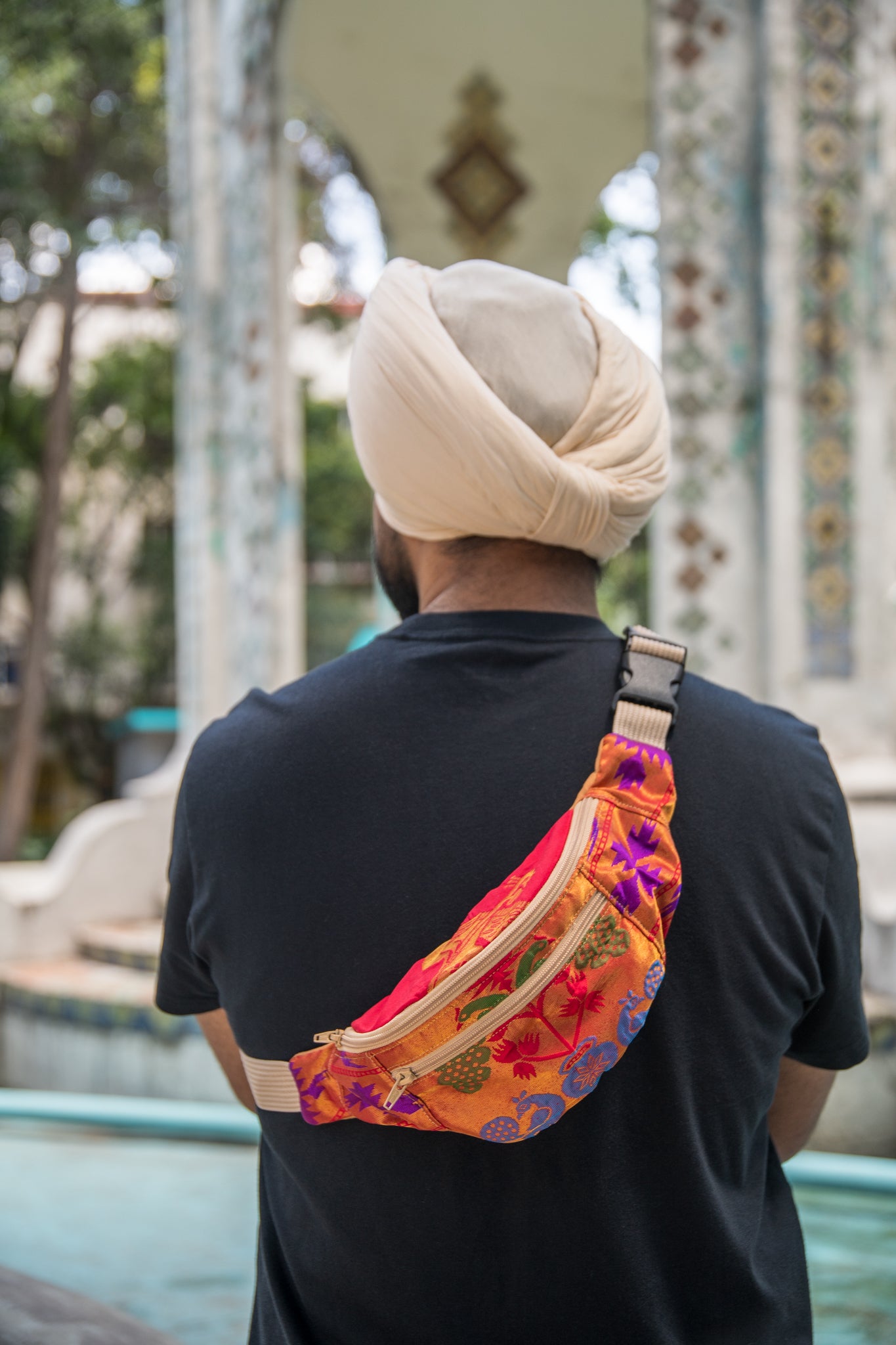 Peacock Sari - Fanny Pack