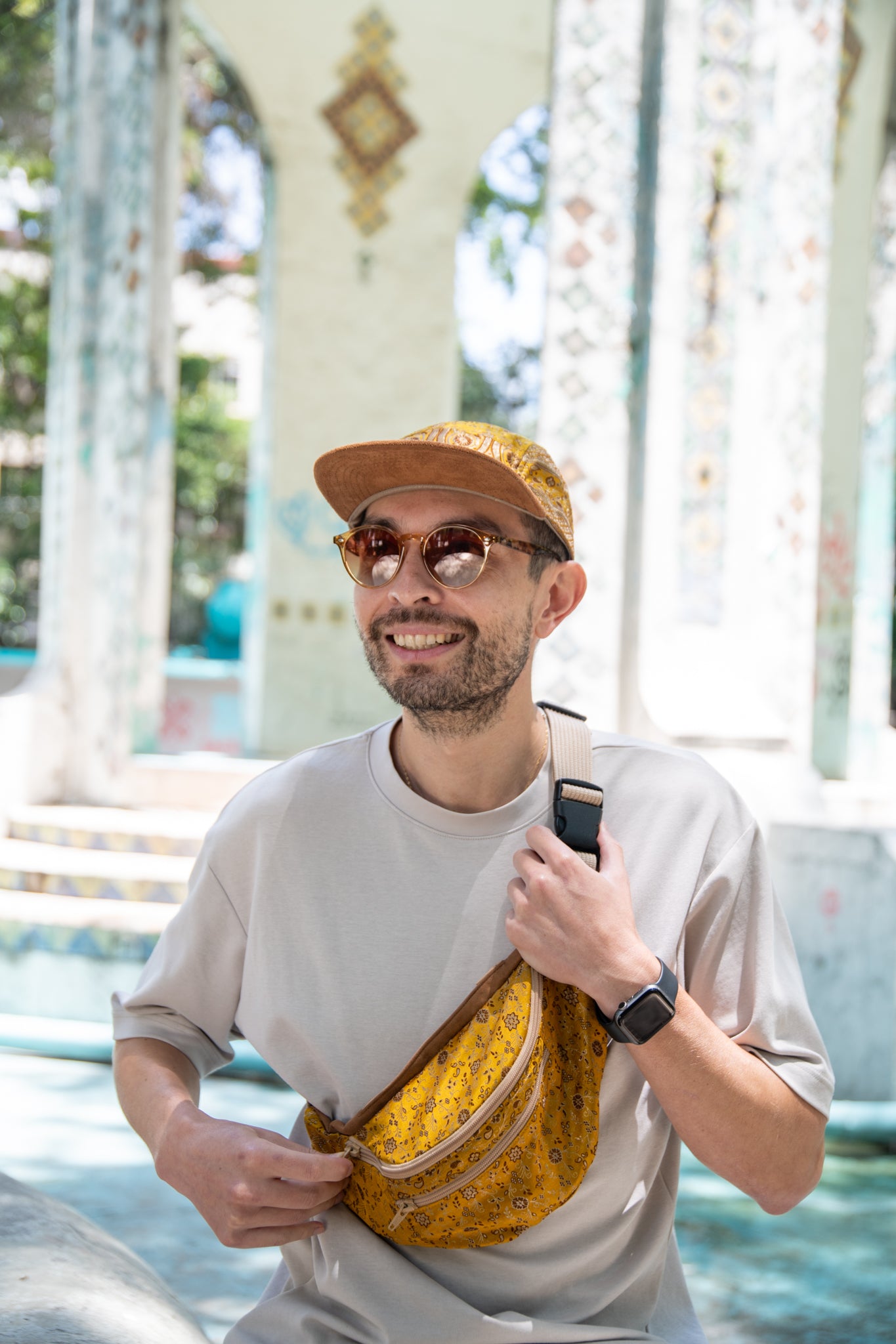 Golden Marigold Sari - Fanny Pack