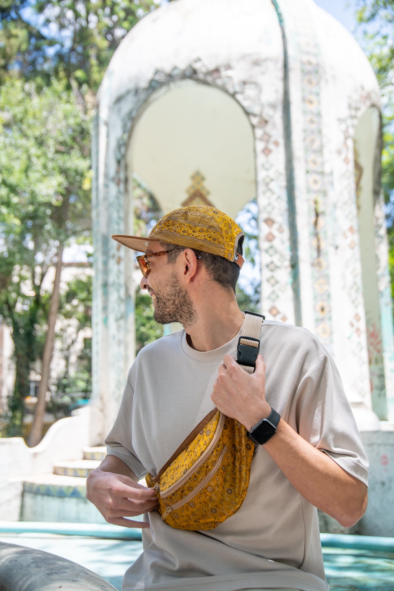Golden Marigold Sari - Fanny Pack