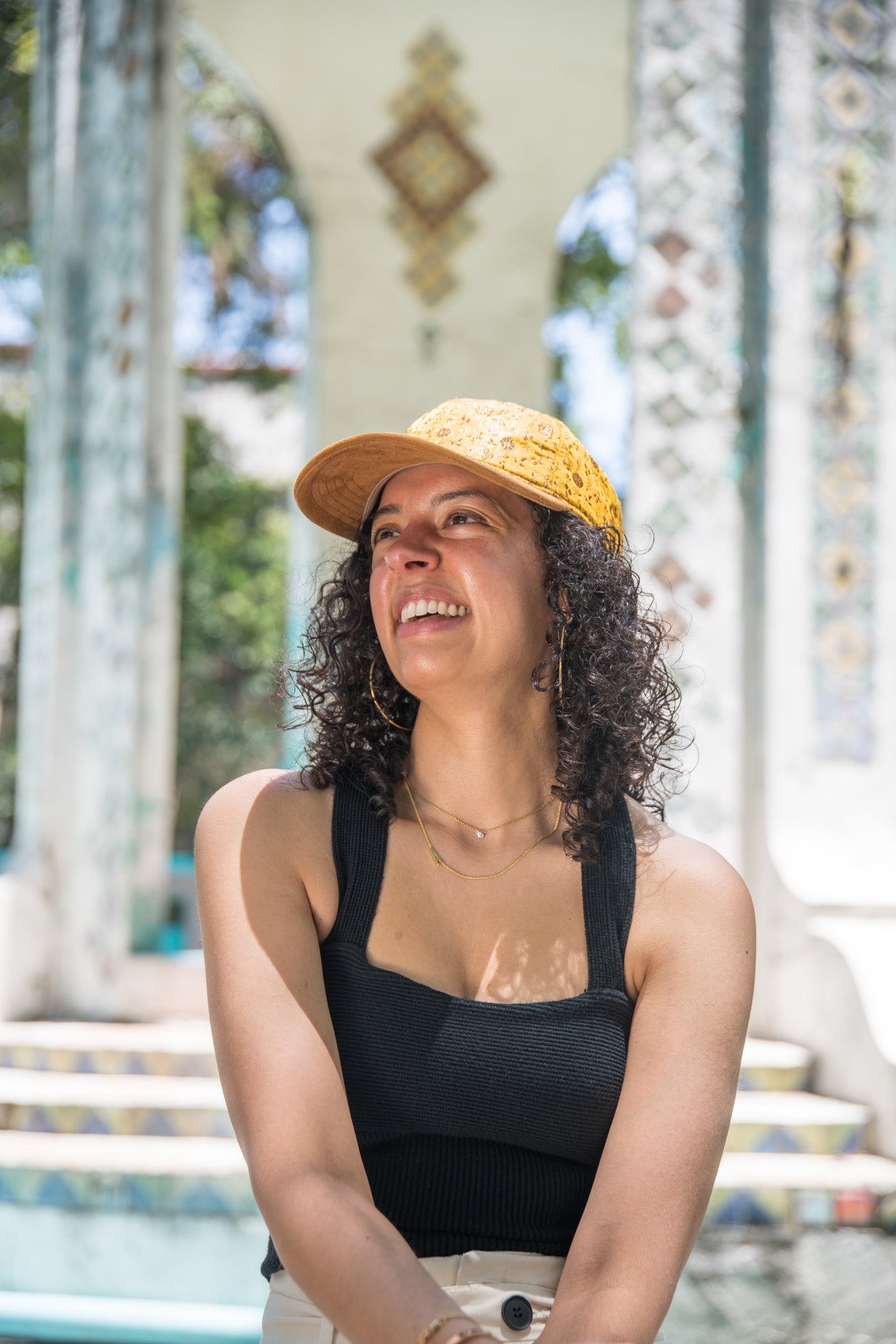 Golden Marigold Sari - Baseball Hat