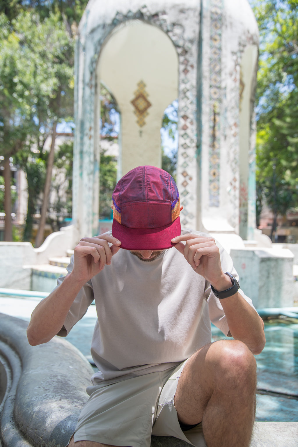 Crimson Sunset - Flat Brim Hat