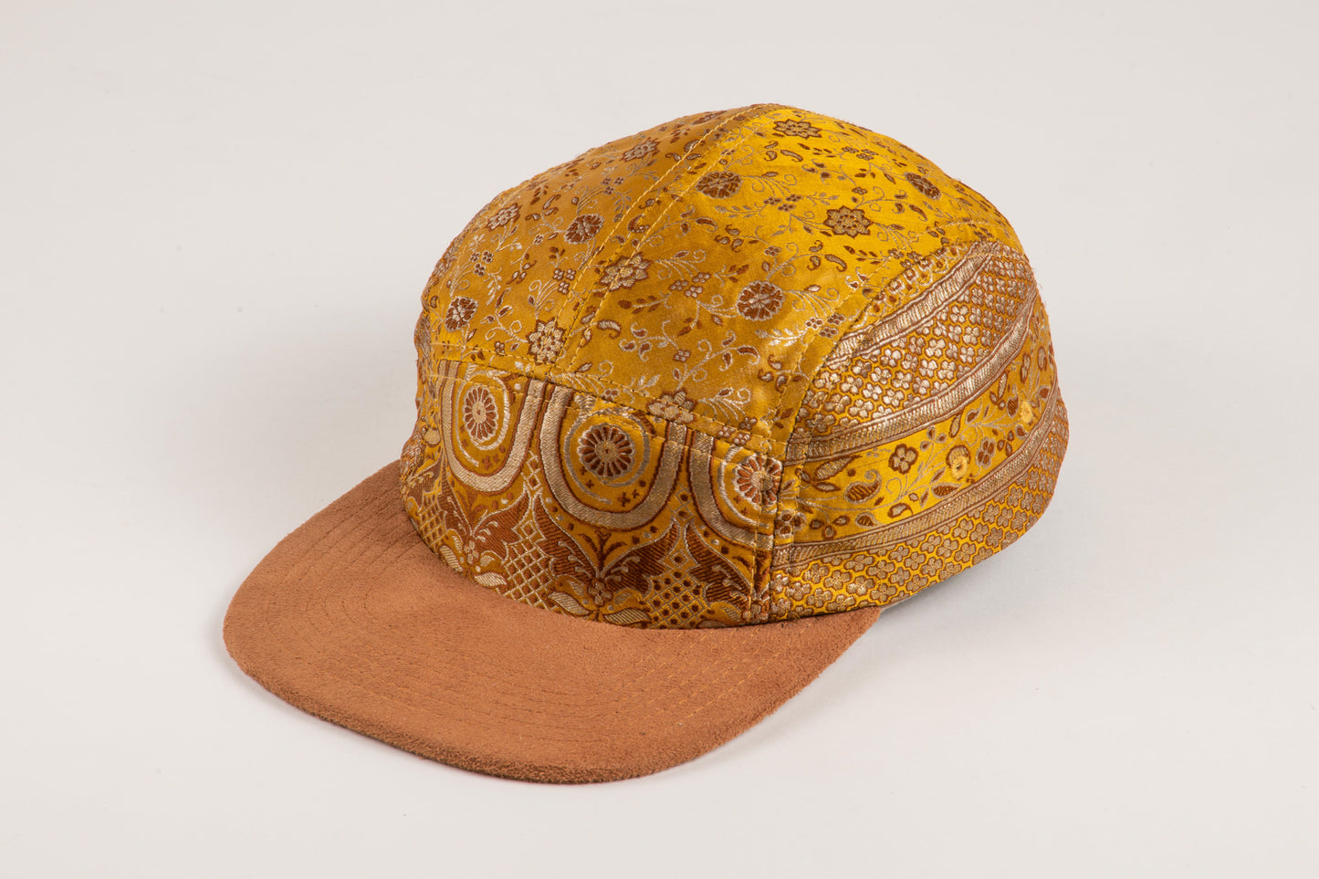 Golden Marigold Sari - Flat Brim Hat