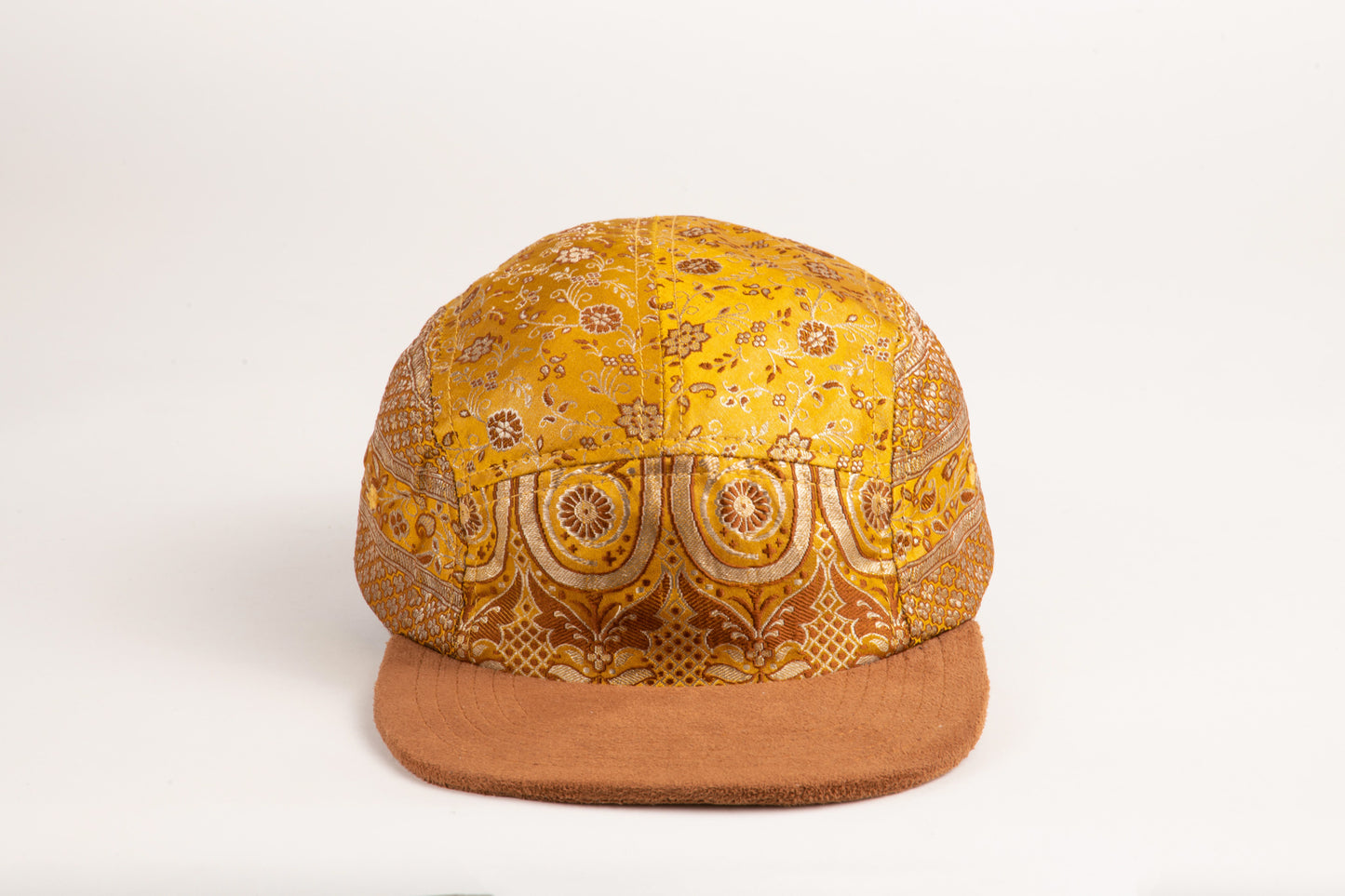 Golden Marigold Sari - Flat Brim Hat