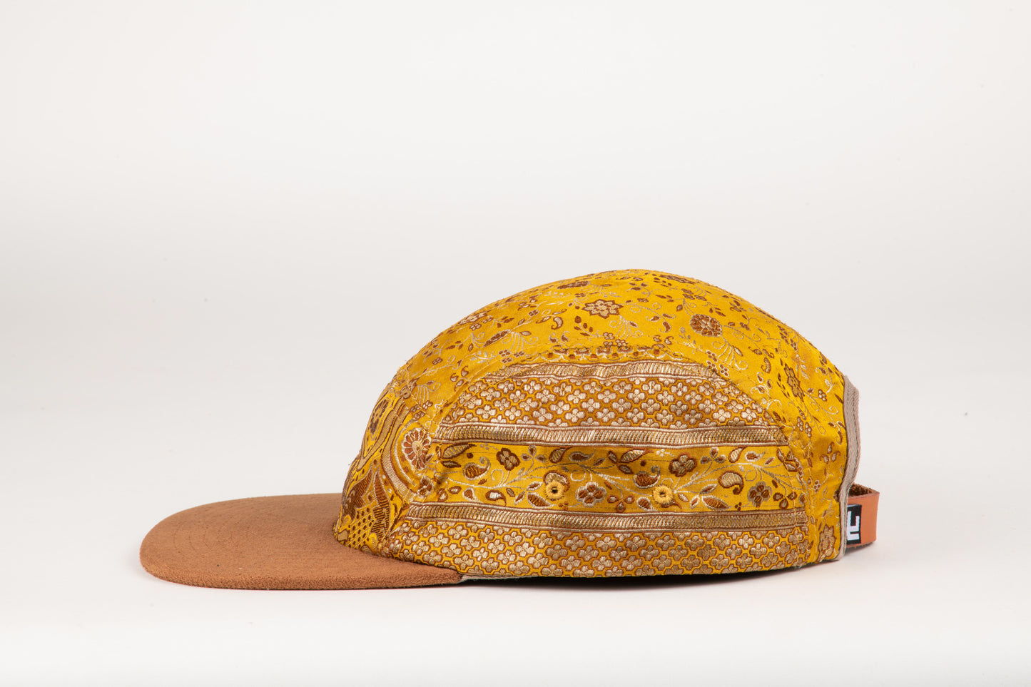 Golden Marigold Sari - Flat Brim Hat