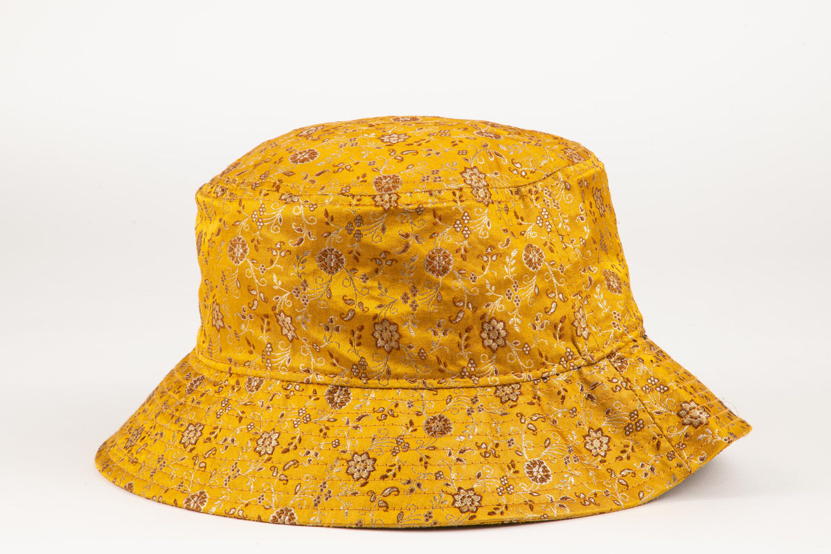 Golden Marigold Sari - Bucket Hat – Khajano Co display picture 2