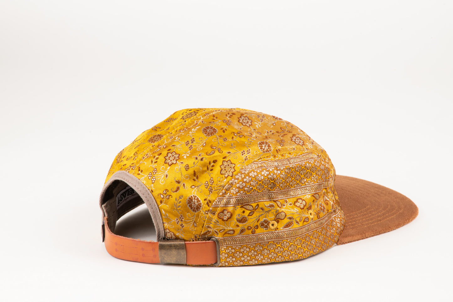 Golden Marigold Sari - Flat Brim Hat